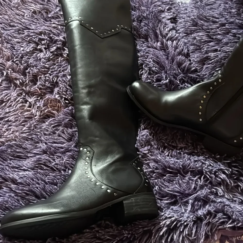 Aerosols West Side leather studded boots
